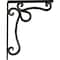 Ekena Millwork Orleans Wrought Iron Bracket, (Single center brace), Antiqued Pale Gold 1 1/2"W x 12"D x 15"H BKTM01X12X15SOLAPG - alternate 8